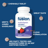 Close-up of Bariatric Fusion chewable tablets in Very Berry flavour