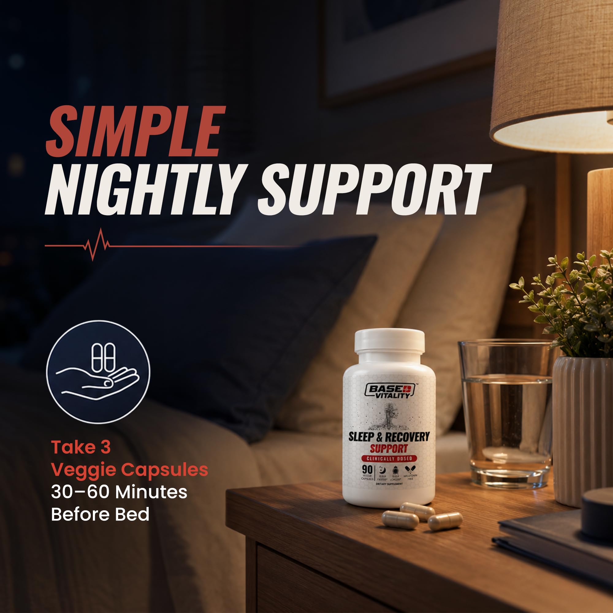 Close-up of Based Vitality Sleep & use Capsules