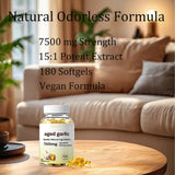Close-up of BDQBDQ Aged Garlic Extract softgel