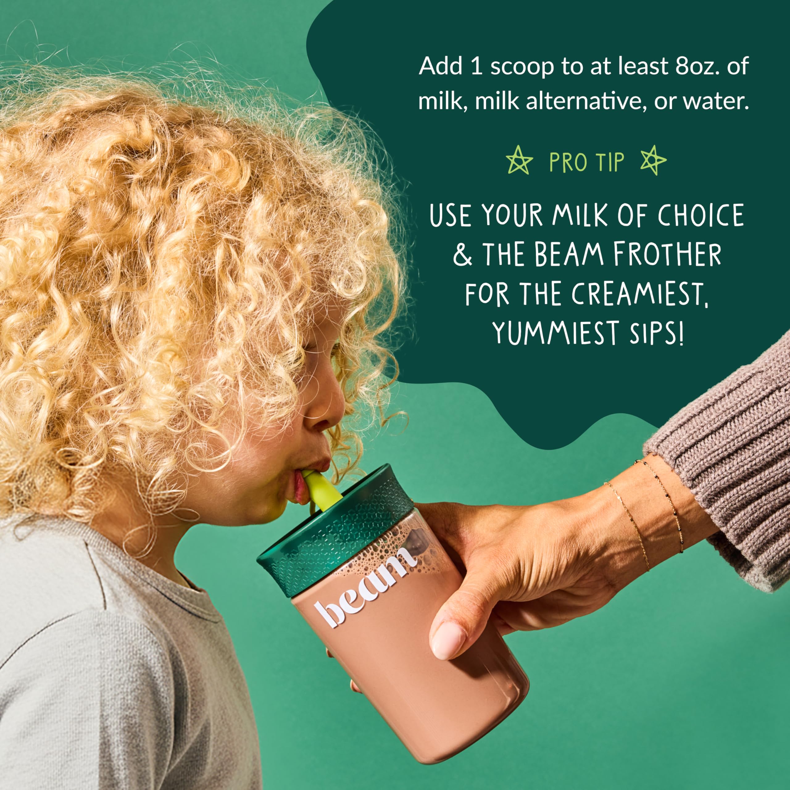 Close-up of Beam Kids Multivitamin Powder chocolate flavour