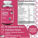 Close-up of Best Health Women's Multivitamin Gummies showing texture
