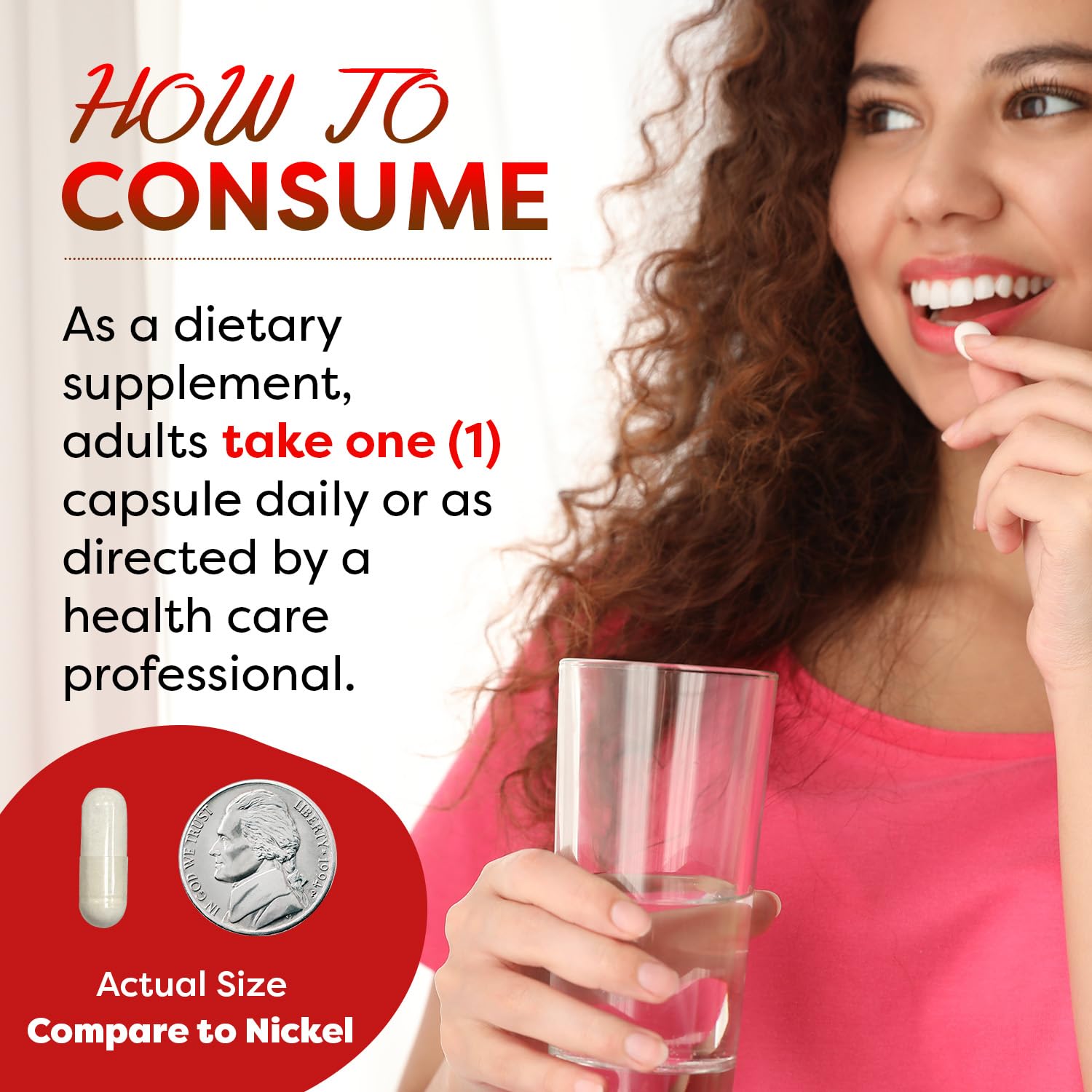 Close-up of Best Naturals 5-HTP capsule