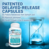 Close-up of Bio Absorb Nattokinase capsule