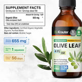 Close-up of BIO KRAUTER Olive Leaf Extract Liquid dropper