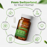Close-up of Bio Schwiiz Beta Glucan Supplement capsules