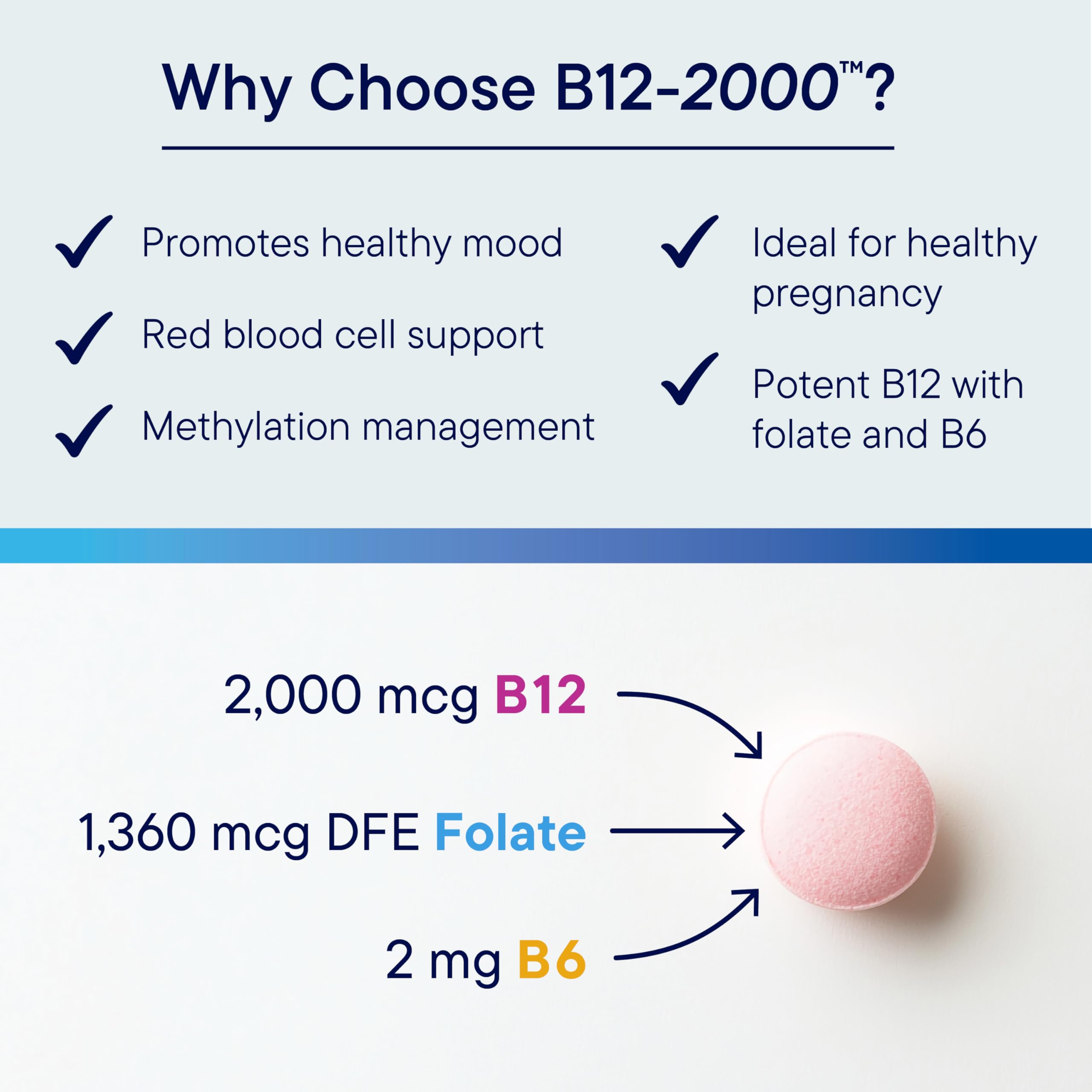 Close-up of BIOTICS RESEARCH B12 Lozenges showing lozenge