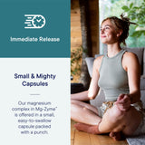 Close-up of BIOTICS RESEARCH Mg-Zyme Magnesium capsules