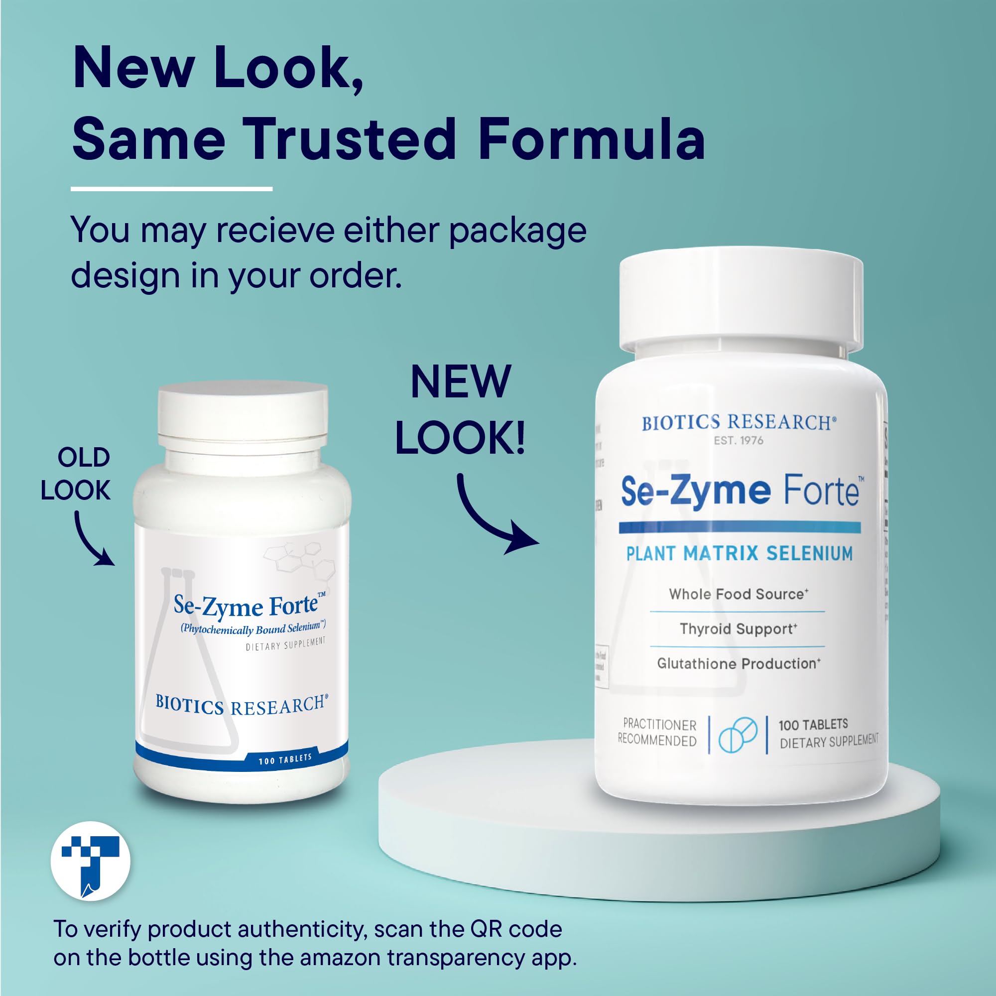 Close-up of BIOTICS RESEARCH Selenium Tablets