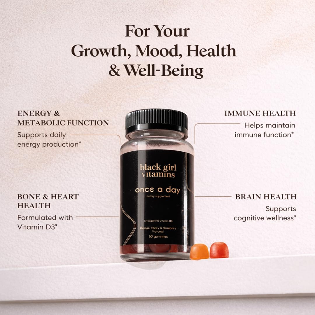 Close-up of Black Girl Vitamins Multivitamin Gummies showing texture