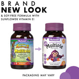 Close-up of BlueBonnet Kids Multivitamin chewable tablet