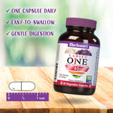 Close-up of BlueBonnet Ladies’ ONE 40+ Multivitamin capsules