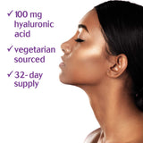 Close-up of BlueBonnet Liquid Hyaluronic Acid serving size