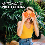 Close-up of BlueBonnet Vitamin C 1000 mg Plus Rosehips vegetable capsules