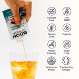 Close-up of BOOM Chaga Chaga Mushroom Liquid Concentrate packet