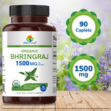 Close-up of Brieofood Organic Bhringraj tablet
