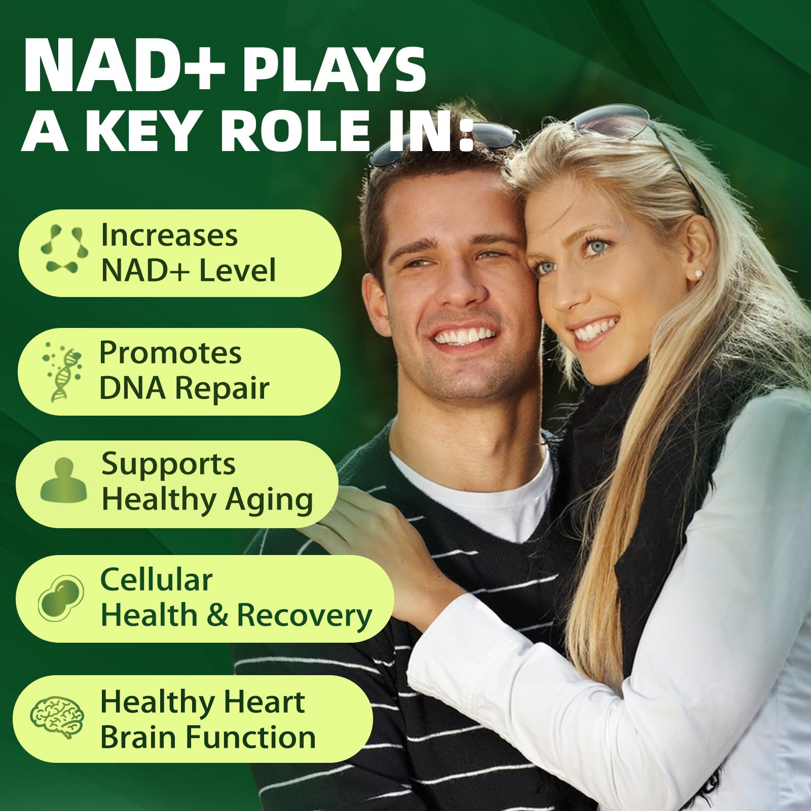 Close-up of BudLive NAD+ Resveratrol Gummies showing sugar-free gummy texture