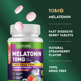 Close-up of Built by Nature Melatonin chewable tablets