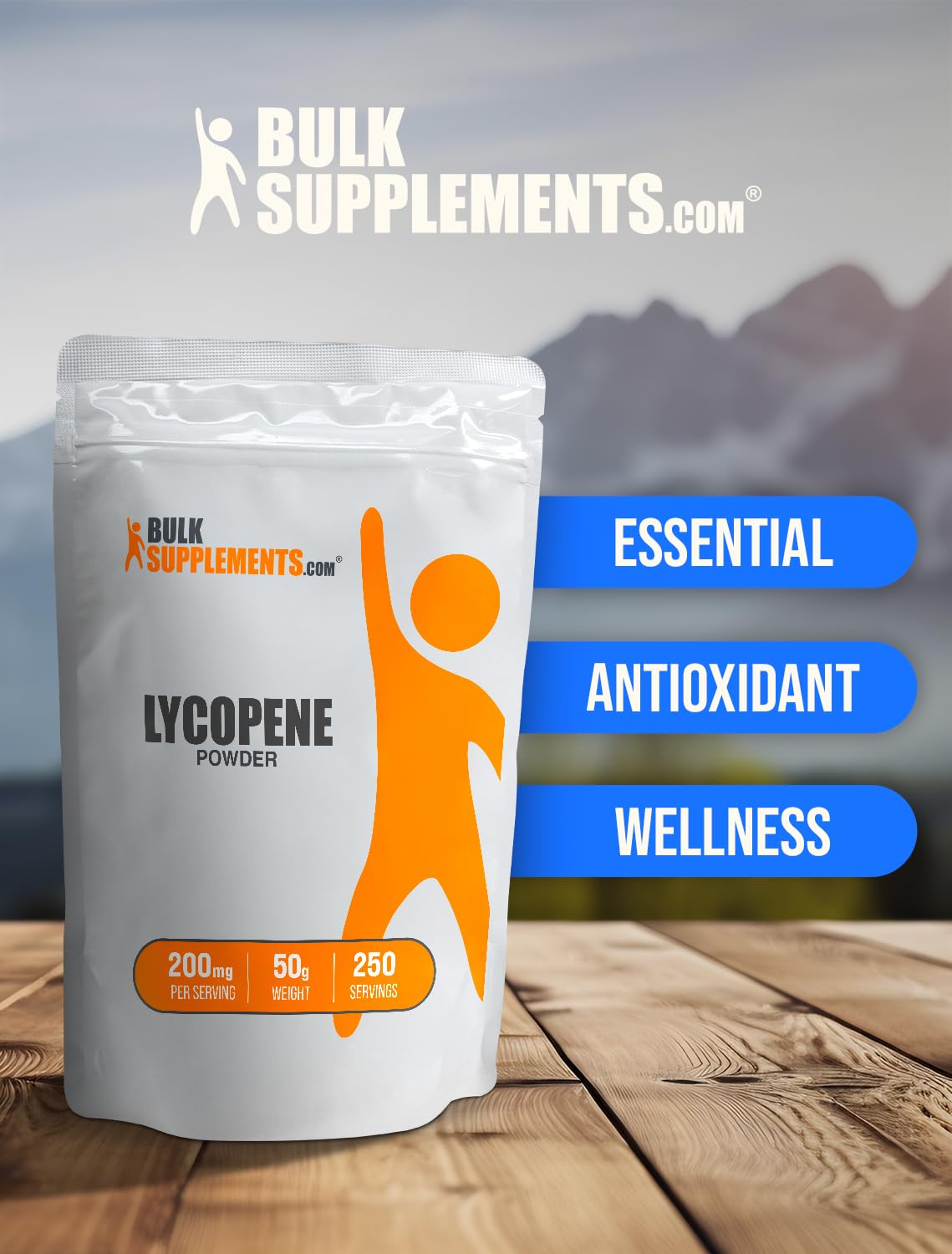 Close-up of BulkSupplements Lycopene Powder texture