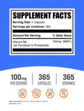 Close-up of BulkSupplements Vitamin B6 P-5-P 100mg capsules