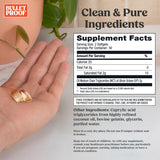Close-up of Bulletproof Brain Octane Oil Softgels capsules