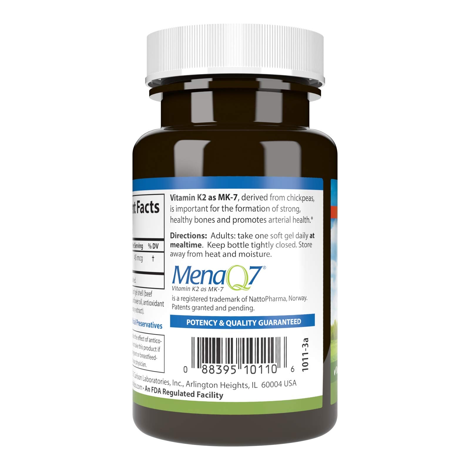 Close-up of Carlson Calcium soft gel