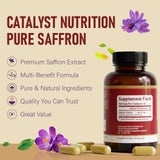 Close-up of Catalyst Nutrition Saffron Extract capsule