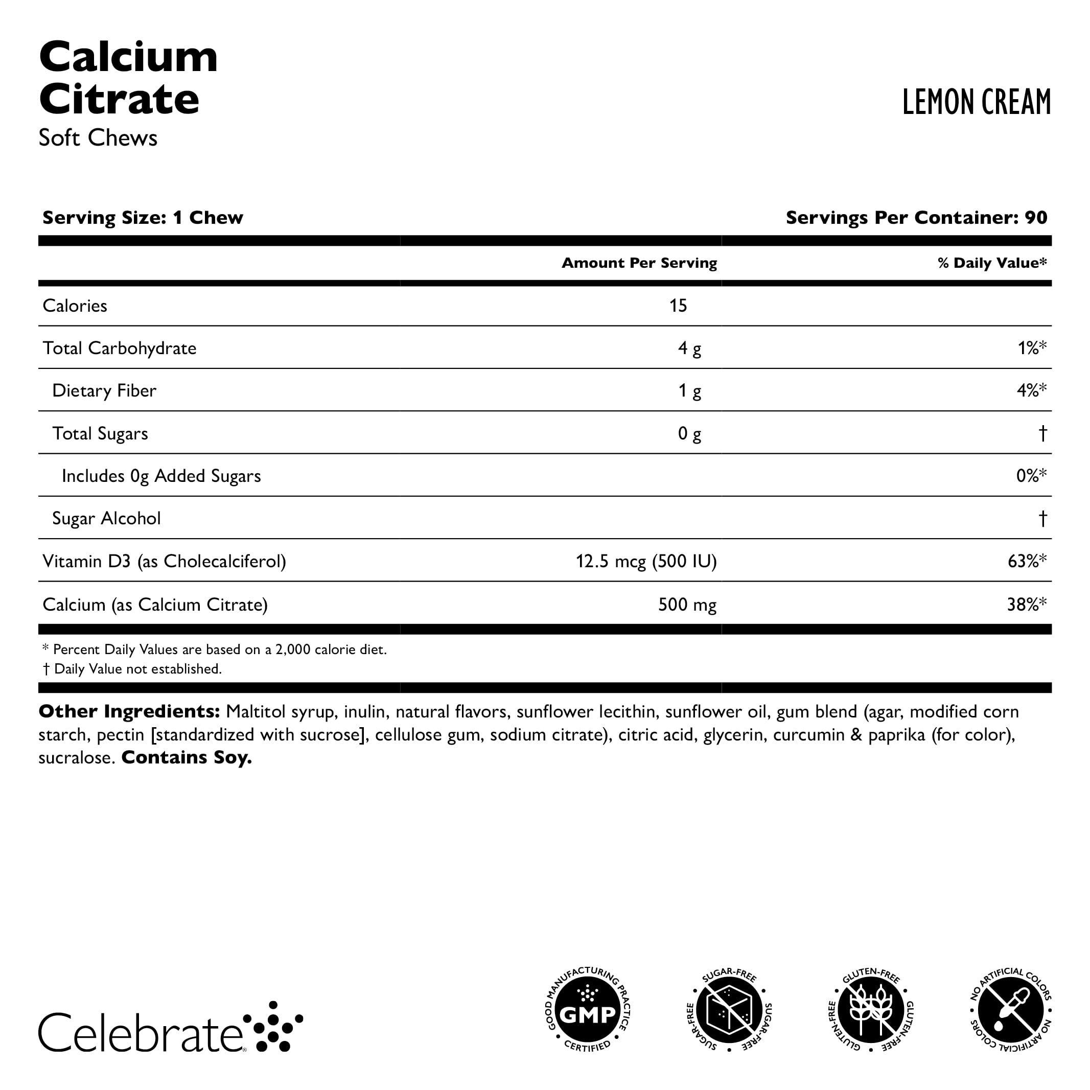 Close-up of Celebrate Calcium Chews showing texture