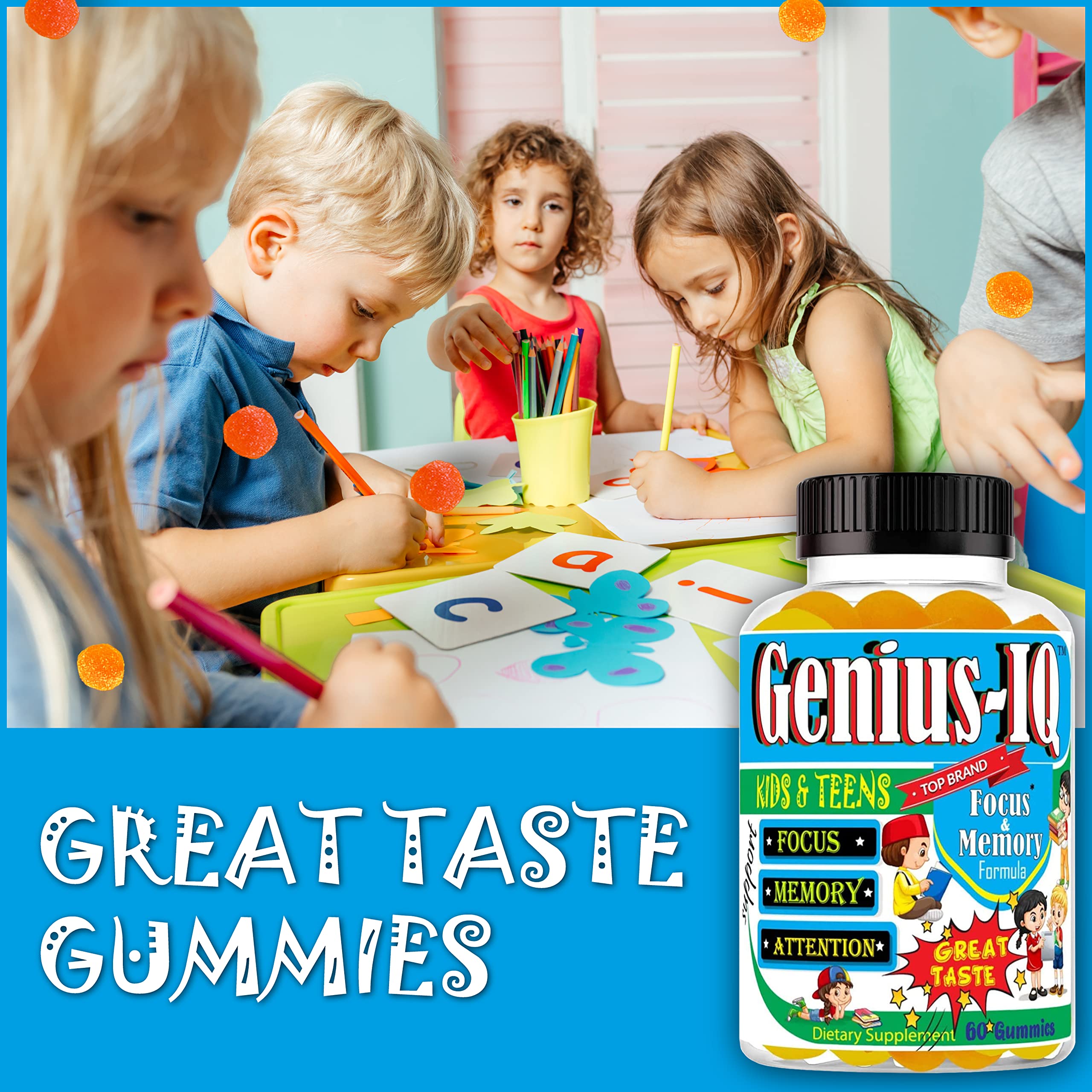 Close-up of Celebrity LifeStyle Omega-3 Gummies showing gummy texture