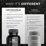 Close-up of Centenarius Nutrition Sleep and Mood Formula capsules