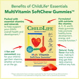 Close-up of CHILDLIFE ESSENTIALS Multi Vitamin SoftChew Gummies in a child's hand