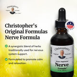 Close-up of Christopher's Nerve Formula dropper