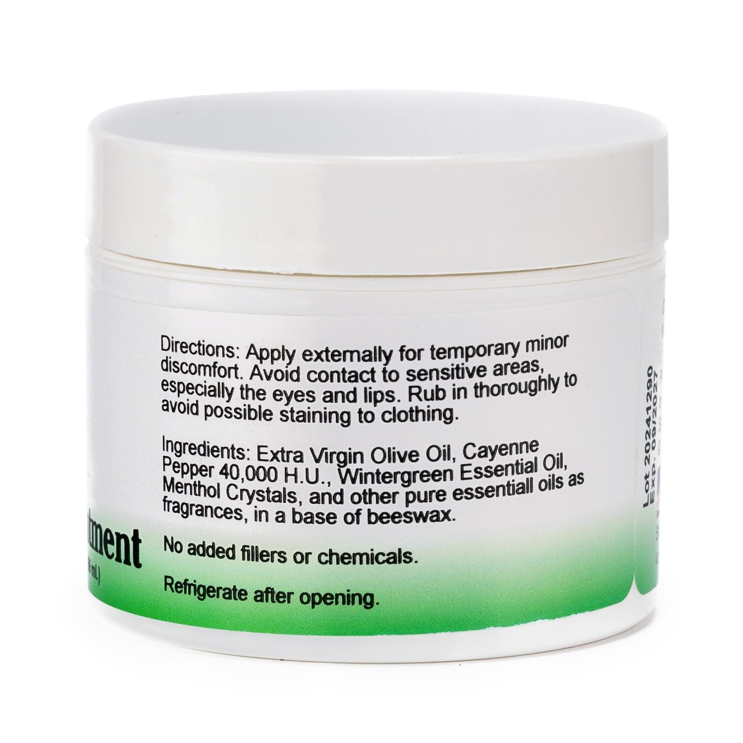 Close-up of Christopher's Original Formulas Cayenne Ointment texture