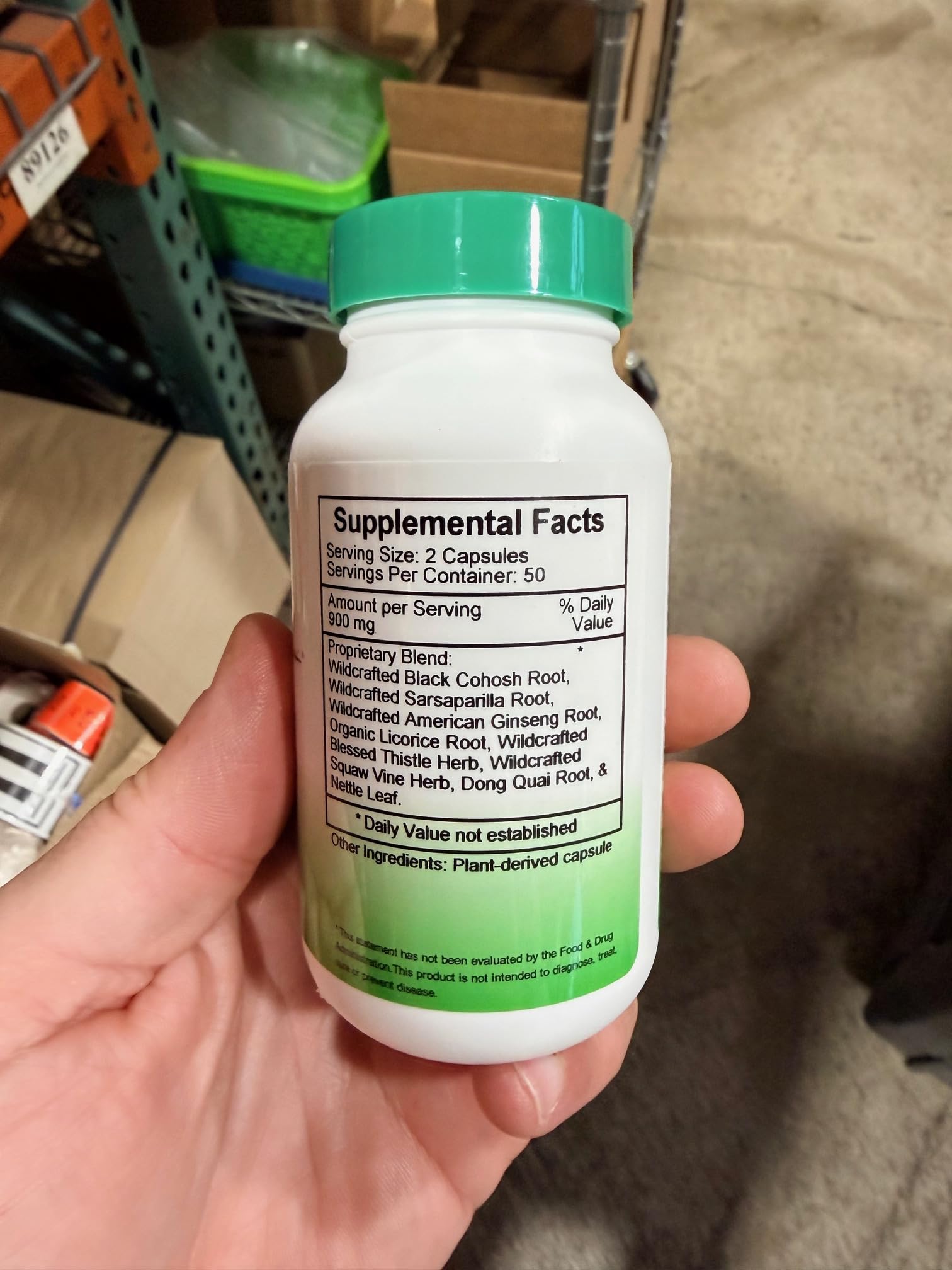 Close-up of Christopher's Original Formulas Herbal Support Capsules