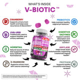 Close-up of Clean Nutraceuticals Cranberry Probiotic Gummies