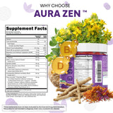 Close-up of Clean Nutraceuticals Saffron Blend Gummies