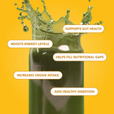 Close-up of Clean Simple Eats Super Greens Tropical Blend ingredients