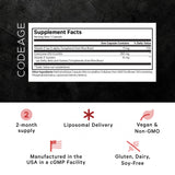 Close-up of Codeage Liposomal CoQ10 Max capsule
