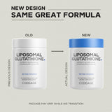 Close-up of Codeage Liposomal L-Glutathione capsules