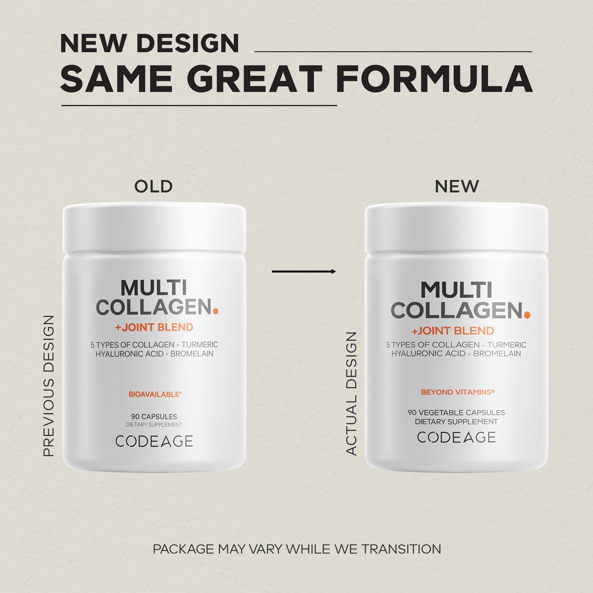 Close-up of Codeage Multi Collagen Capsules