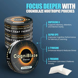Close-up of CogniBlaze Nootropic Pouch showing texture