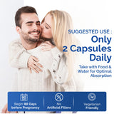 Close-up of CONCEIVE PLUS Men's Fertility Support Capsules