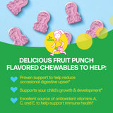 Close-up of Culturelle Kids Complete Multivitamin + Probiotic Chewables tablet
