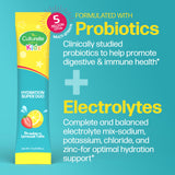 Close-up of Culturelle Kids Probiotics and Electrolytes ingredients list