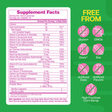 Close-up of Culturelle Women's Probiotic Gummies showing berry flavour
