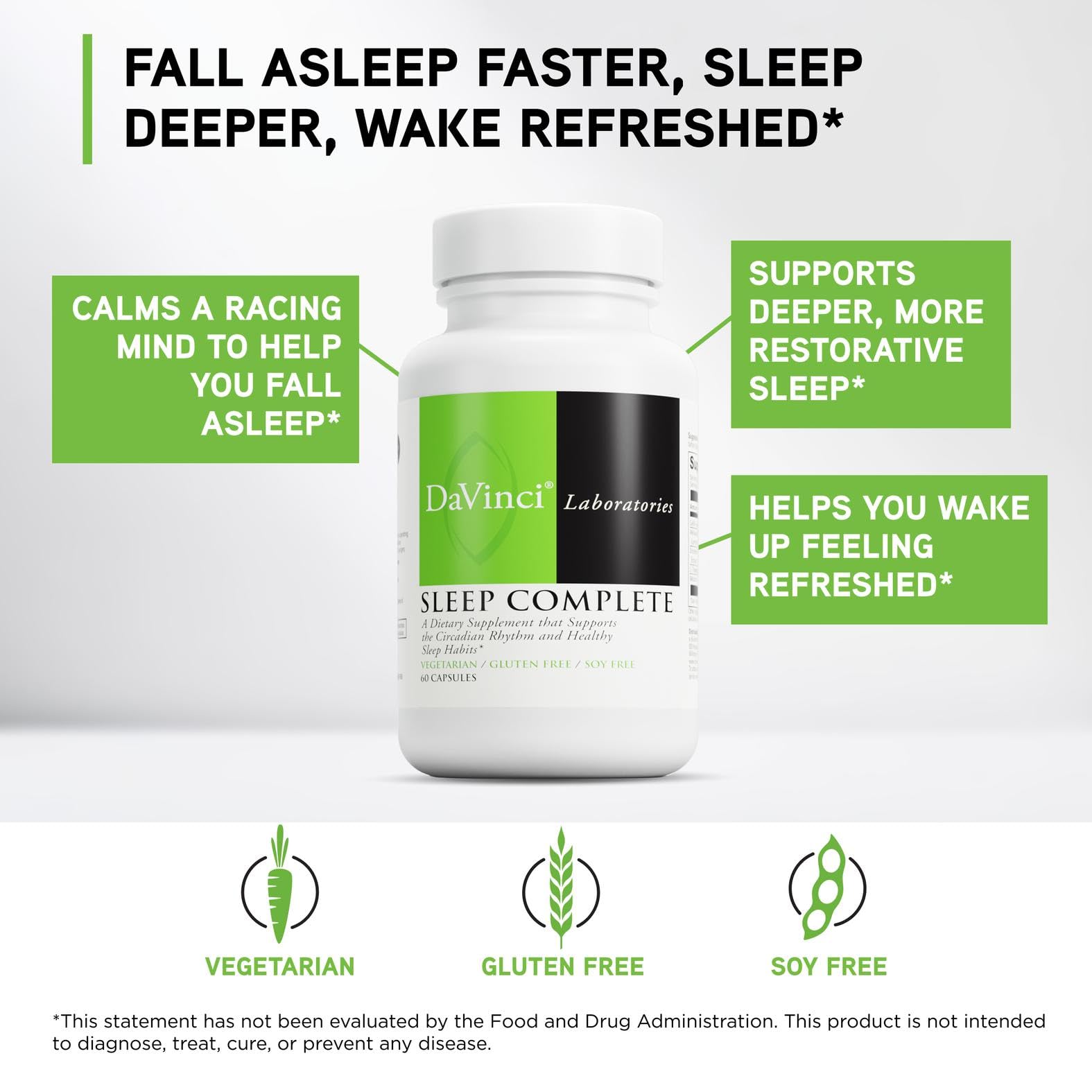 Close-up of DAVINCI Sleep Complete capsules