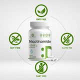 Close-up of DEAL SUPPLEMENT B3 Niacin 1000mg capsules