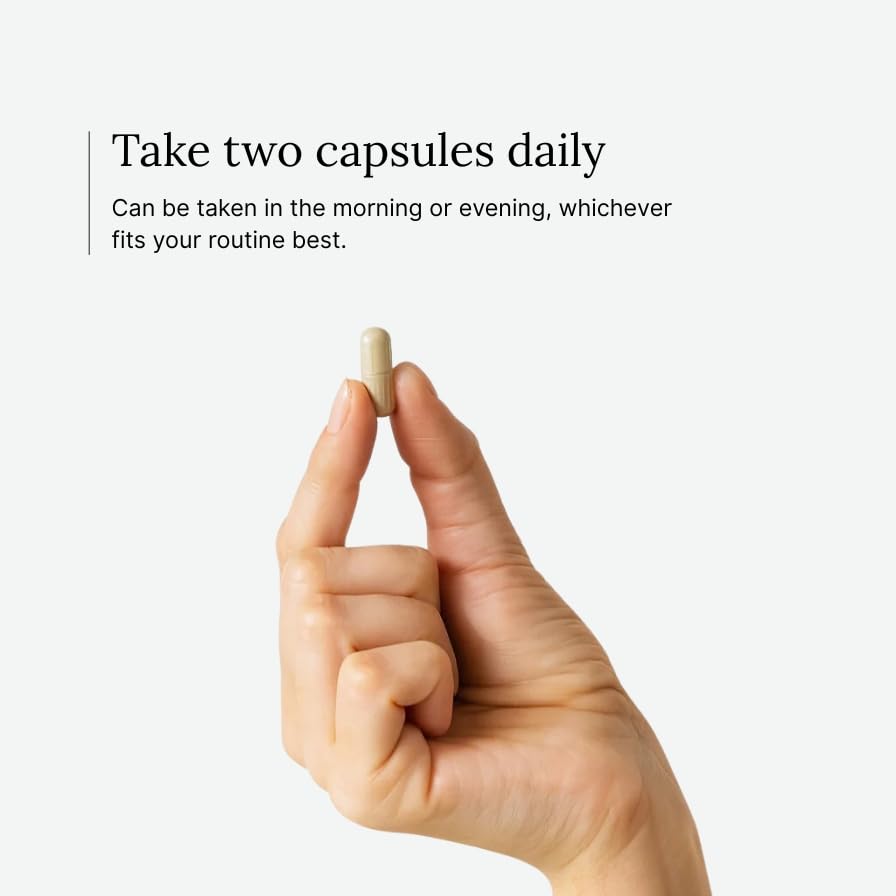Close-up of Dear Apothecary Organic Ashwagandha capsules
