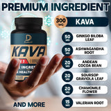 Close-up of DEDICAD Kava Kava capsules