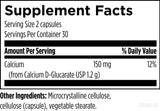 Close-up of Designs for Health Calcium D-Glucarate capsules
