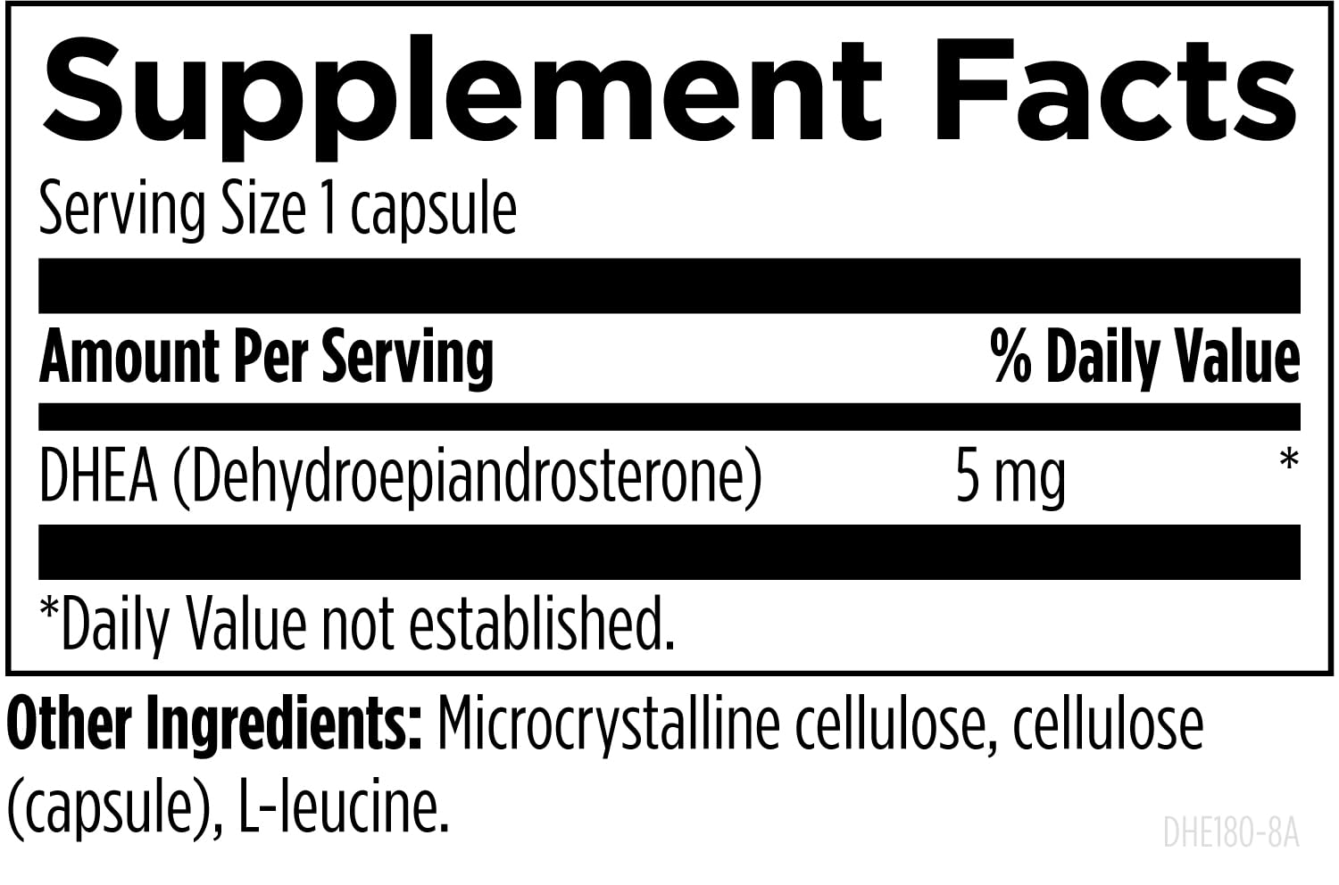 Close-up of Designs for Health DHEA 5mg Softgel
